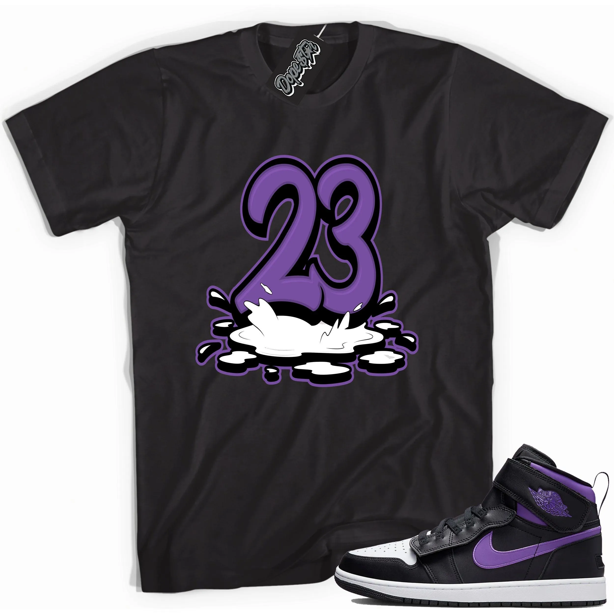 1 High FlyEase Black Bright Violet Shirt 23 Melting