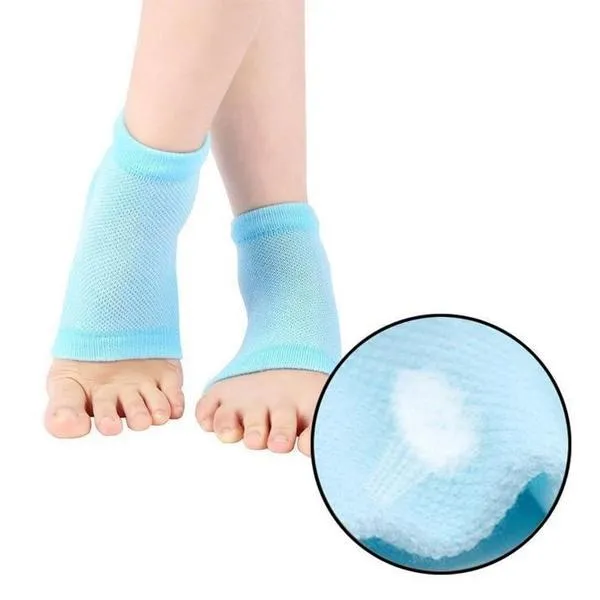 343 Heel Pain Relief Silicone Gel Heel Socks (Multicolor)