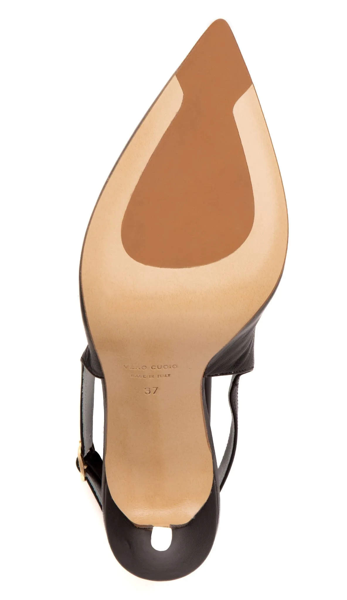 Ada Beige Leather Slingback