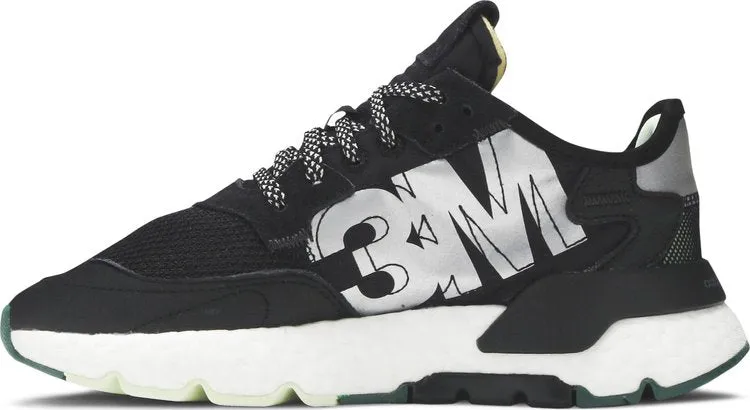 Adidas 3M x Wmns Nite Jogger 'Carbon' Sneakers, Black