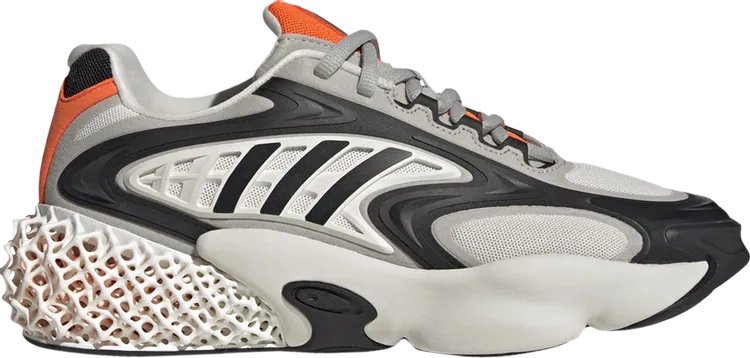 Adidas 4D Krazed 'Orbit Gray Orange' sneakers, gray