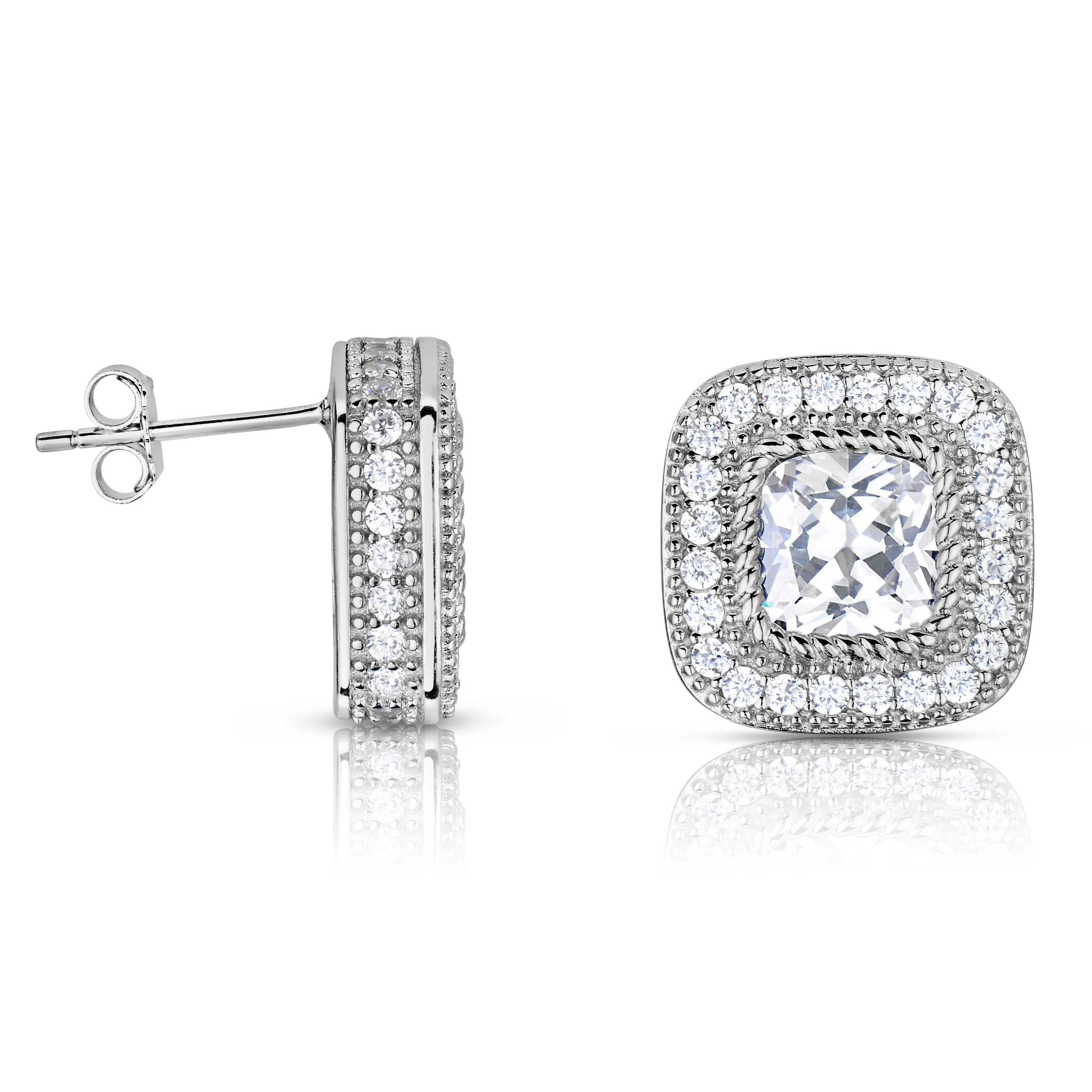 Audrey Solitaire Stud Earrings