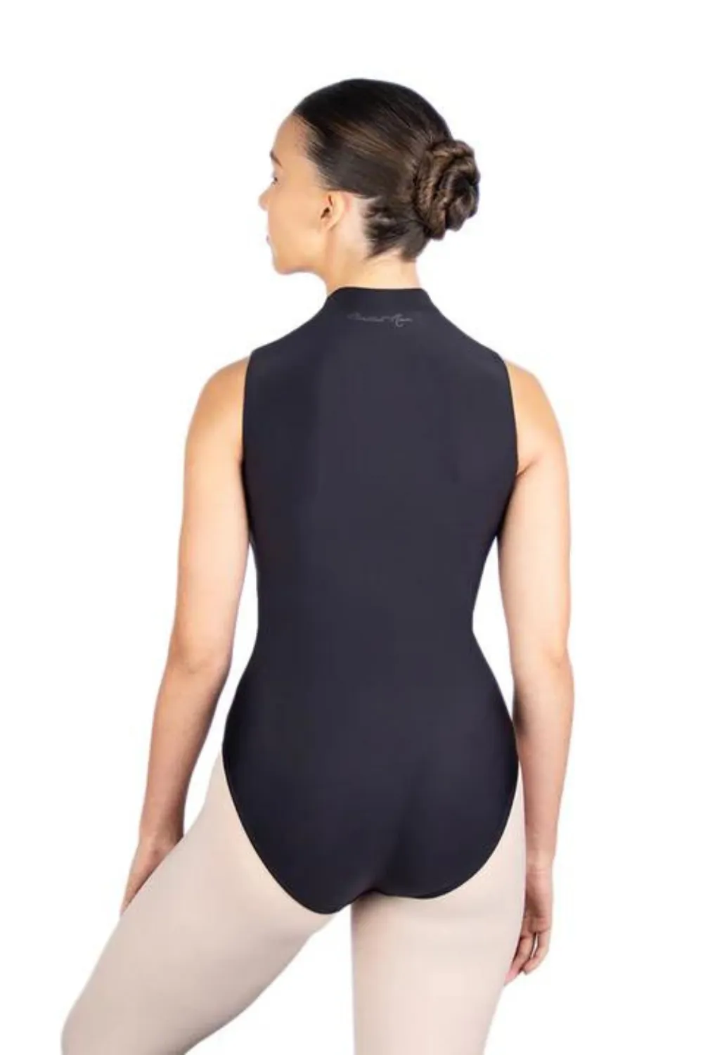 BALLET ROSA CHABLIS WOMEN ZIP-FRONT FLOCK MOTIF FULL BACK LEOTARD