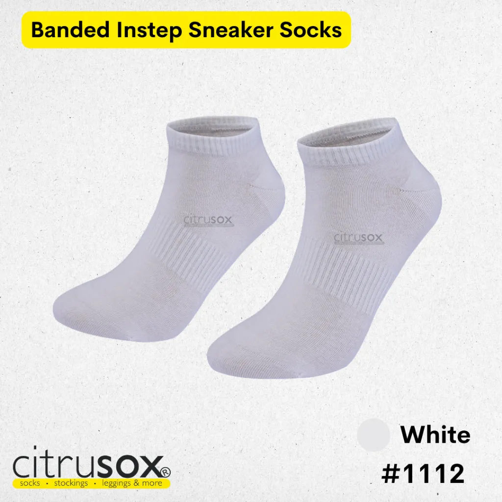 Banded Instep Sneaker Socks