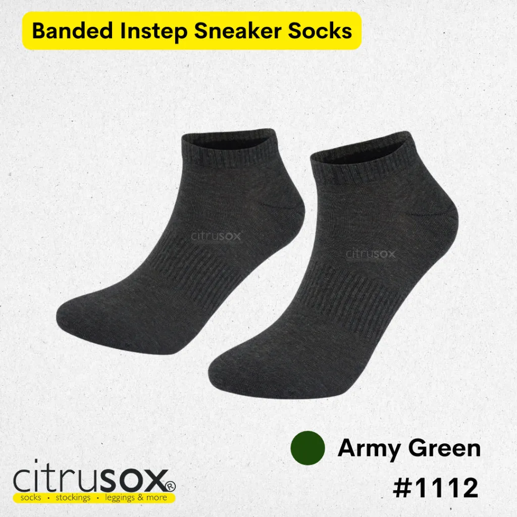 Banded Instep Sneaker Socks