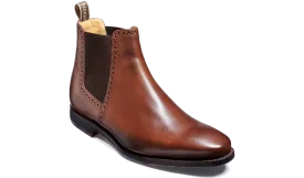 Barker Hawkin Chelsea Boot  -  Dark Walnut Calf