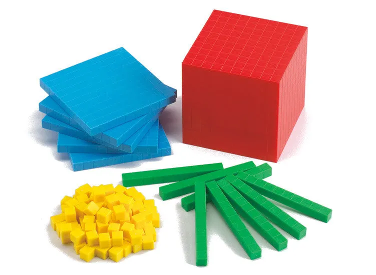 Base Ten Plastic Set 4 Colour 161pc