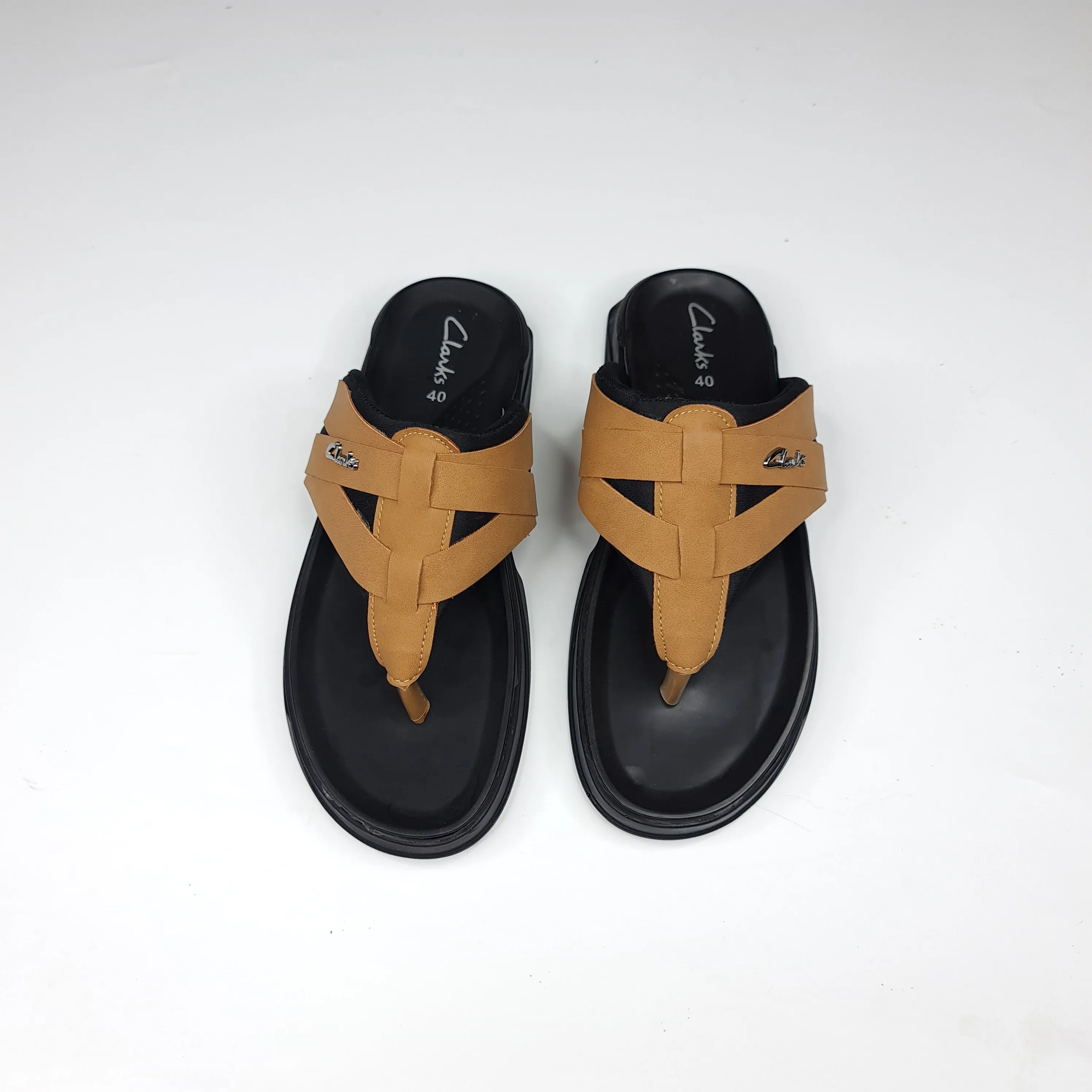 Camel Buckle Slippers