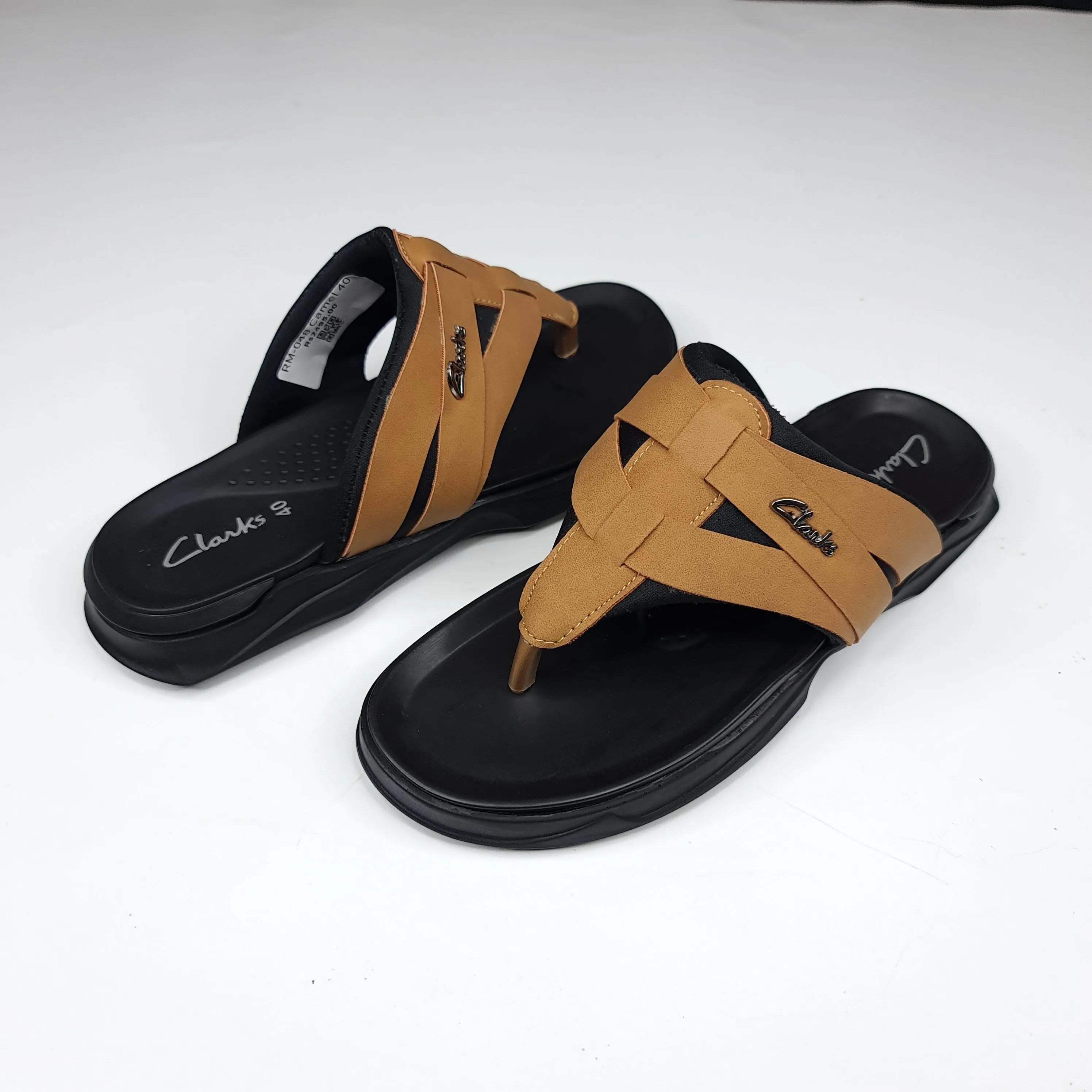 Camel Buckle Slippers