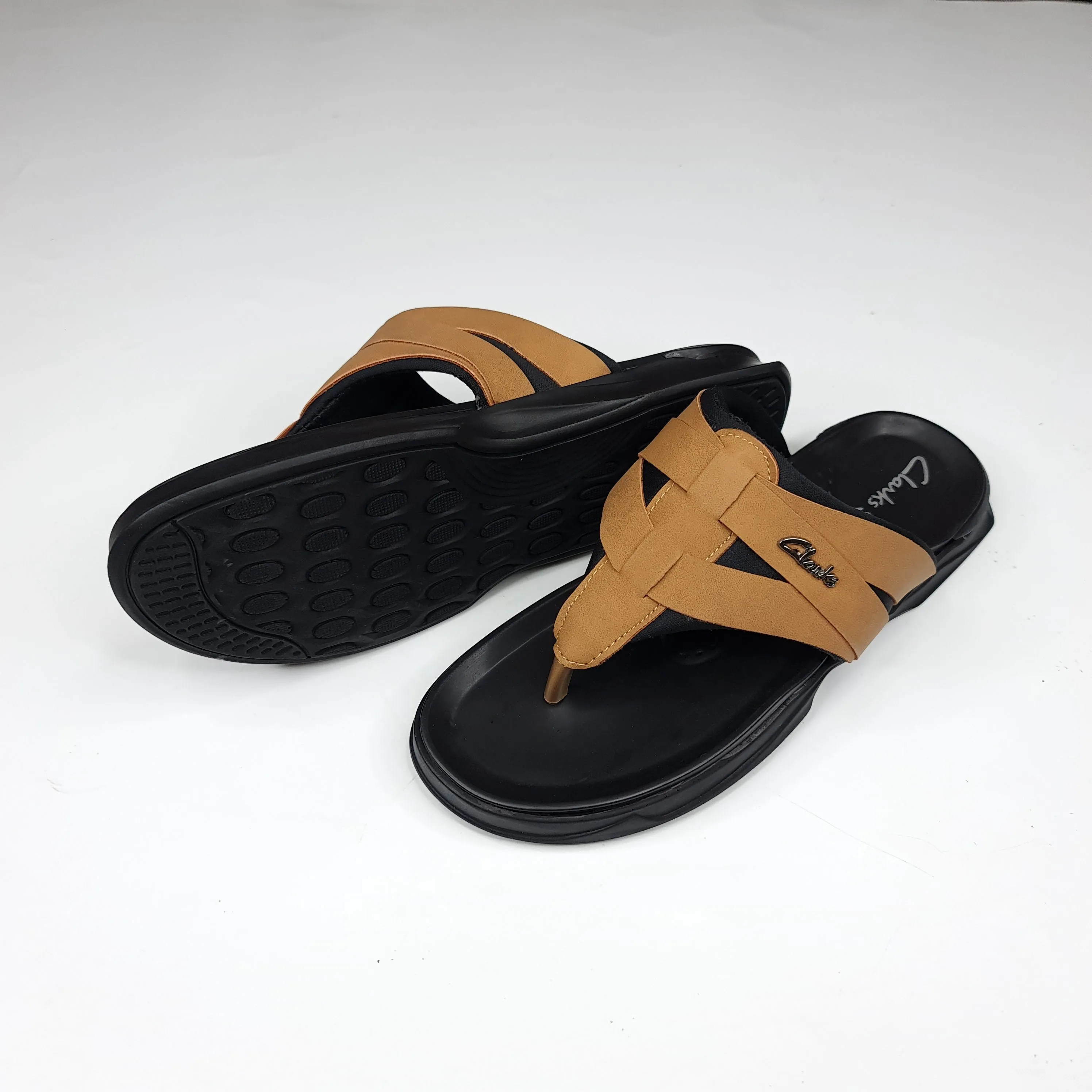 Camel Buckle Slippers