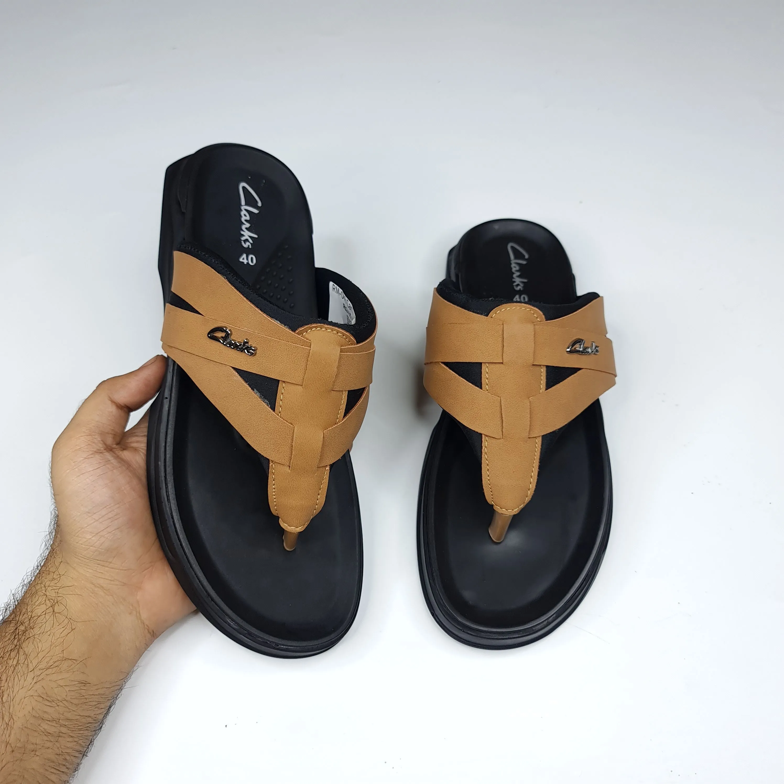 Camel Buckle Slippers