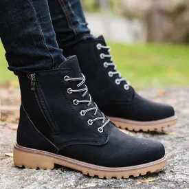 Classic Casual Winter Breathable Lace Up Ankle Boots