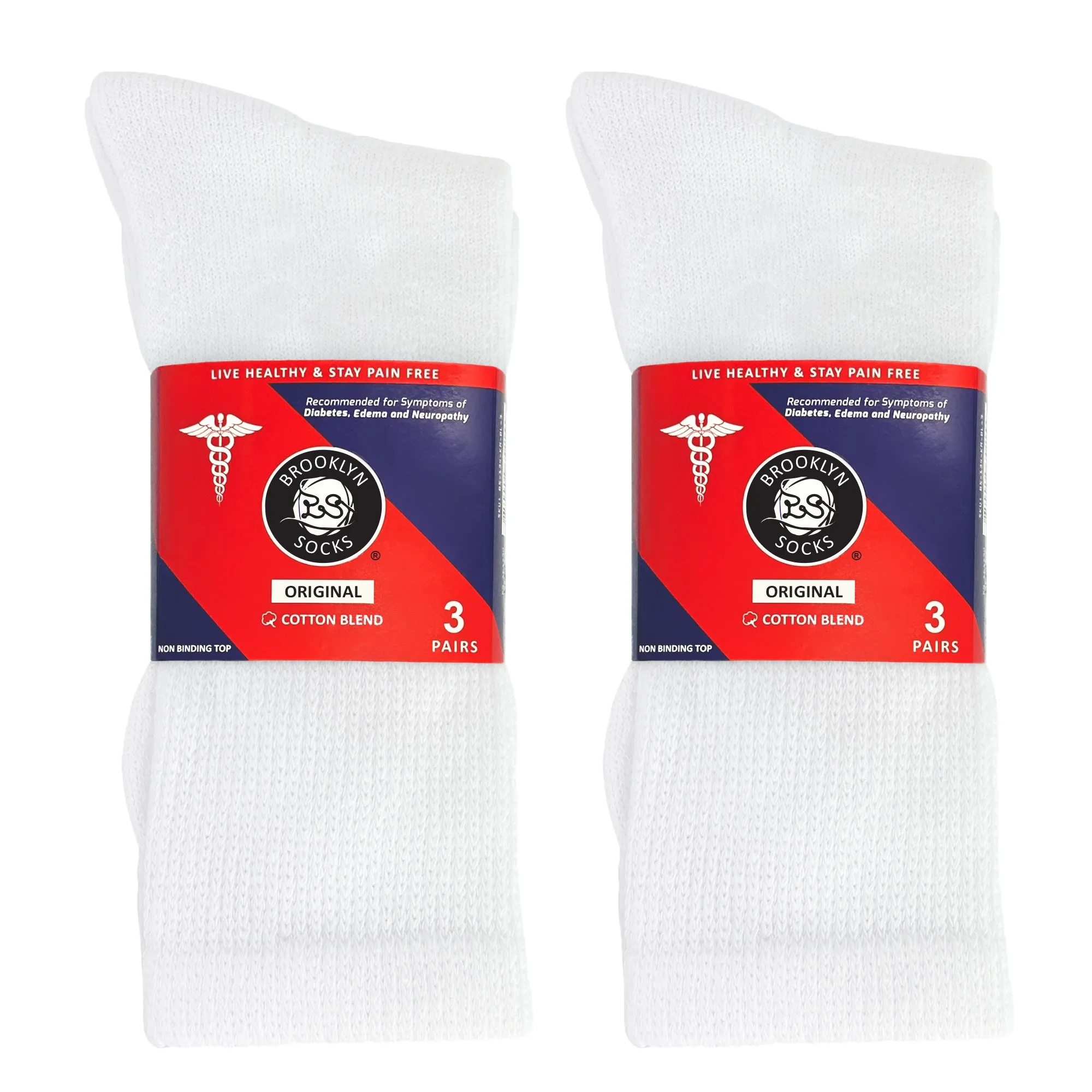 Diabetic Neuropathy Crew Socks, Medical Socks for Men and Women