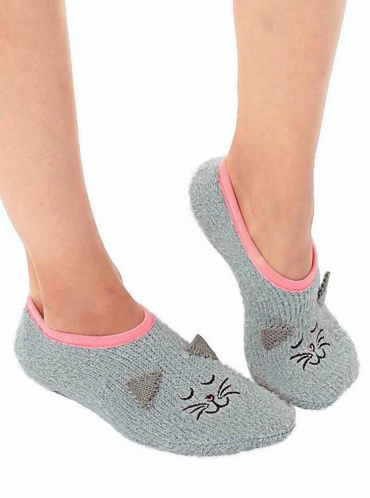 Fuzzy Cat Slippers