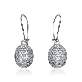 Gabrielle Oval Drop Earrings