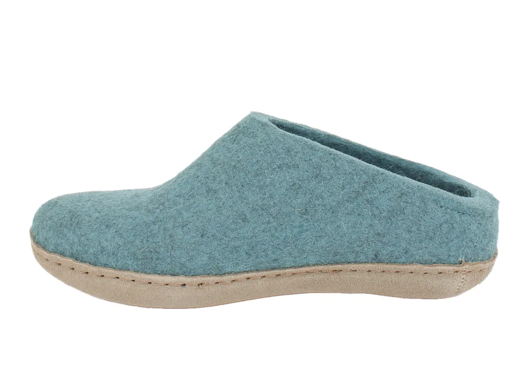 Glerups Slippers Open Heel Sea Blue