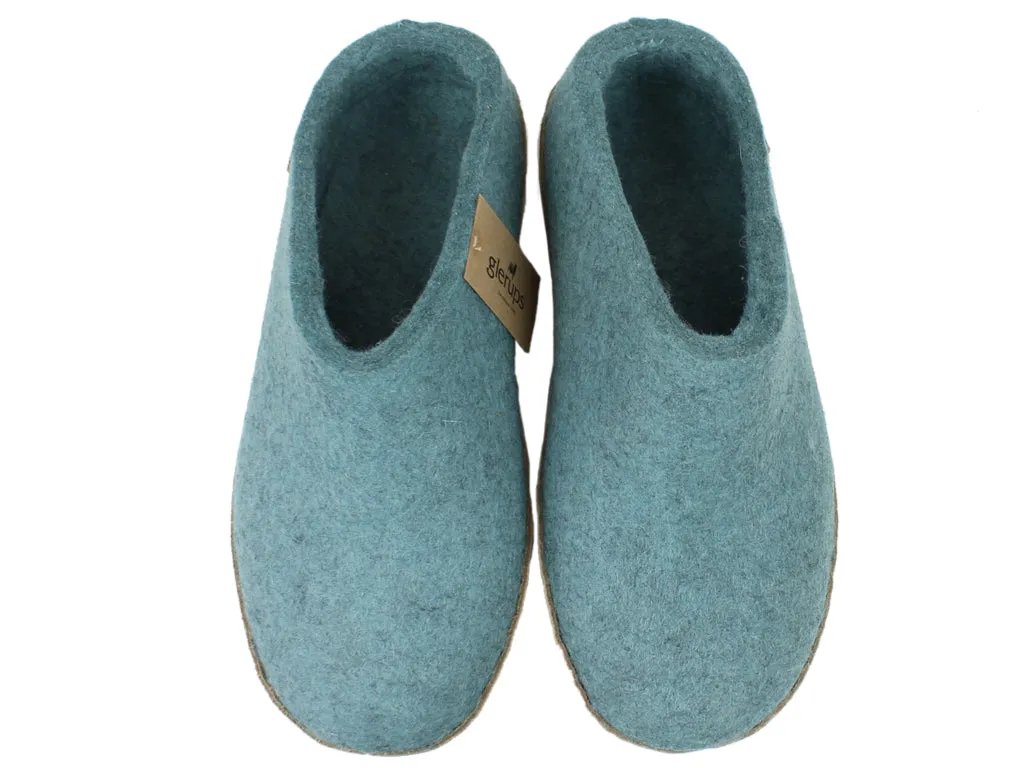 Glerups Slippers Open Heel Sea Blue