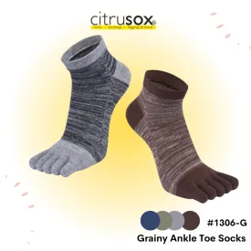 Grainy Ankle Toe Socks