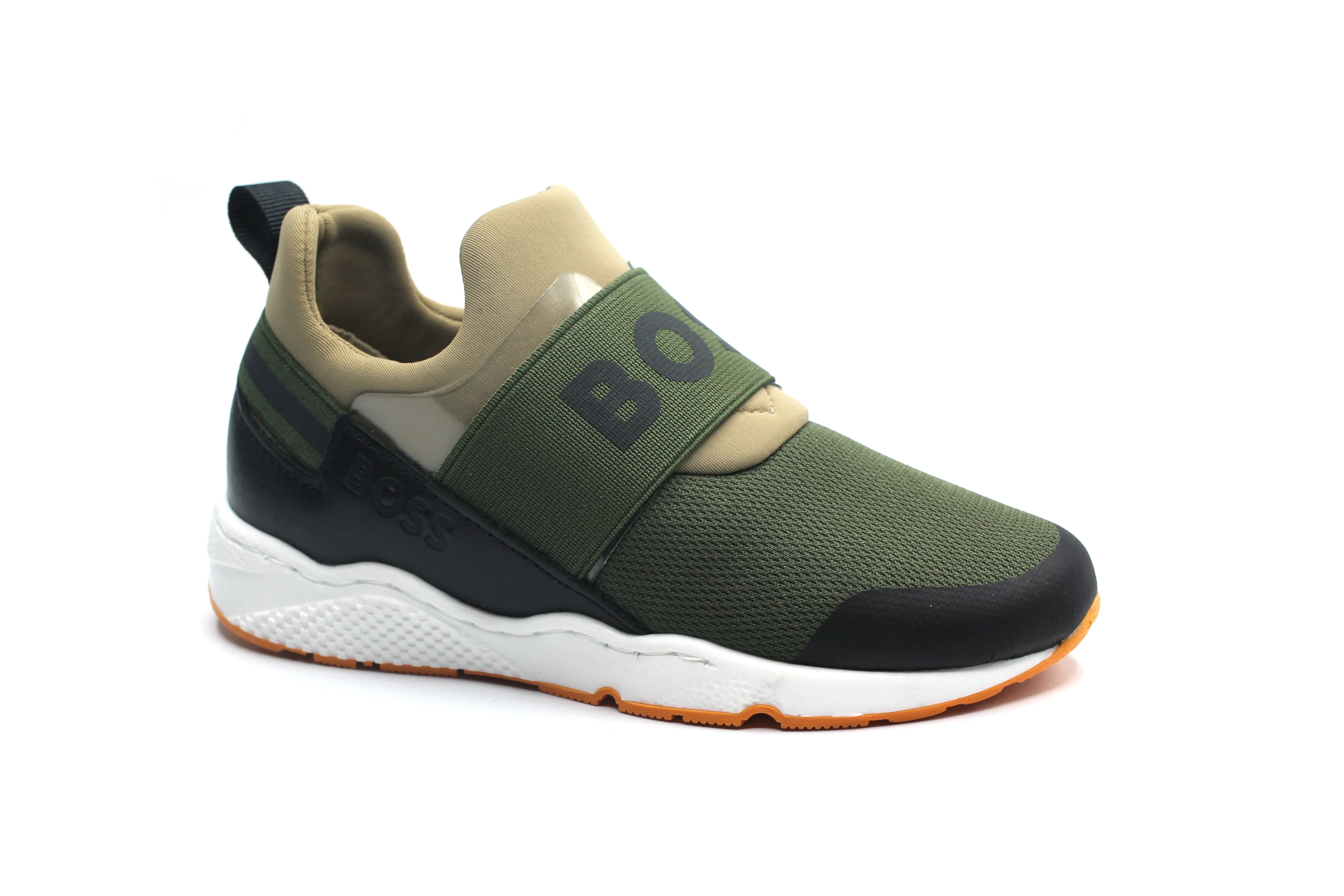 Hugo Boss Forest Green Mini Me Trainers