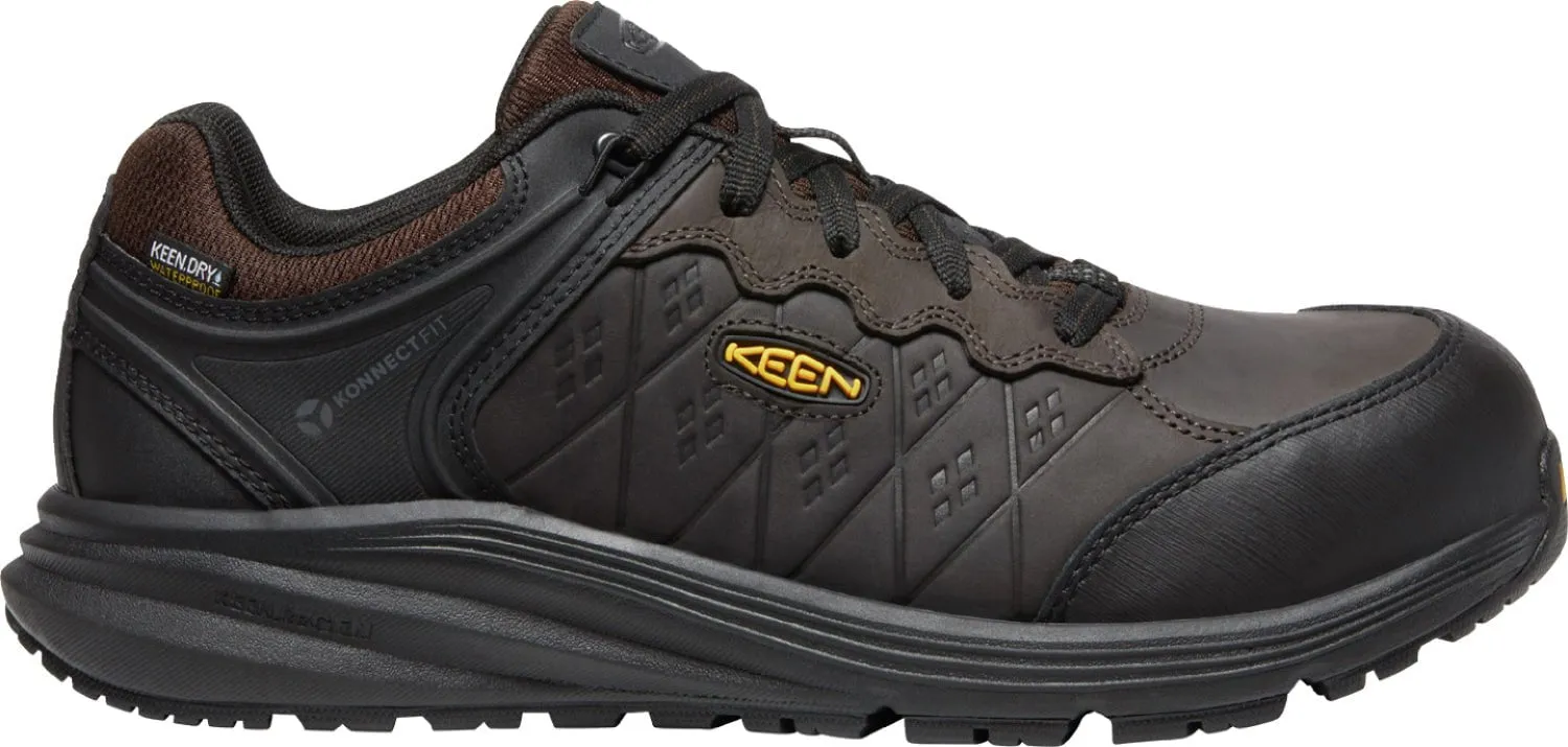 Keen Utility Mens Vista Energy WP CT Coffee Bean/Black Leather Work Shoes