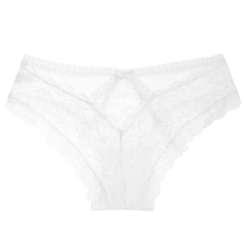 Lace Hollow Out Underpants - Elegant Lace Design, Low-Rise Brief Style