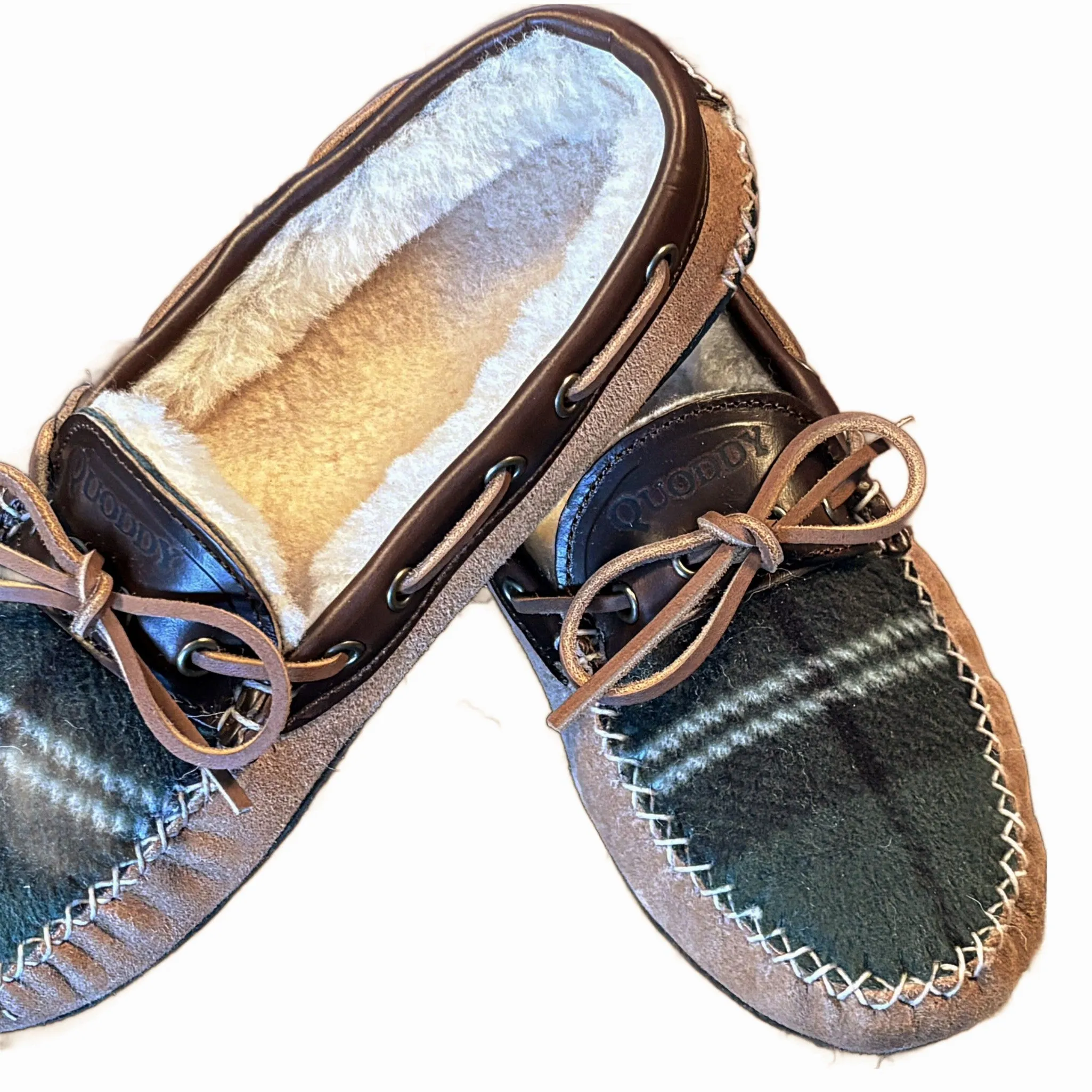 LE Men’s Fireside Slipper: Green Plaid Chestnut