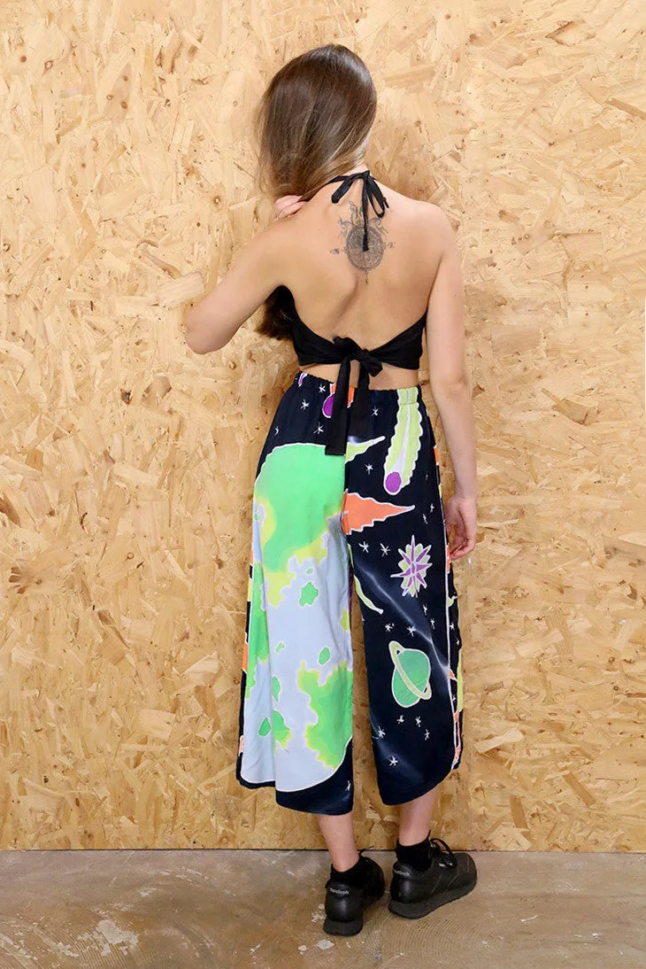 Loot Label Neon Galaxy Printed Culottes