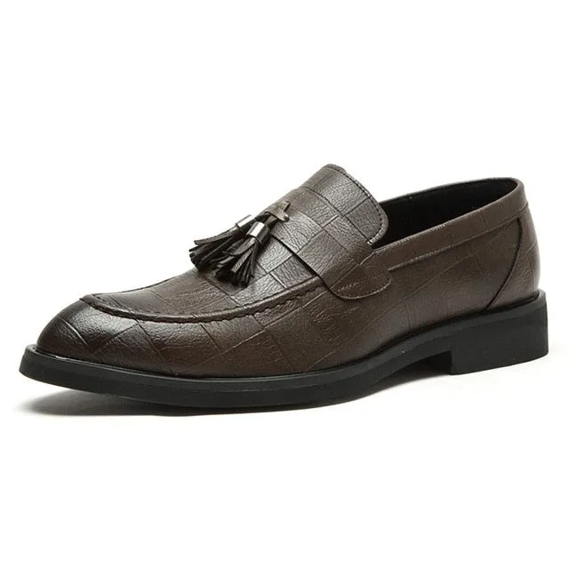 Luxury Genuine Leather Oxford With Tassel Formal Shoes