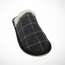 Men Closed Toe House Slipper (Dark Blue)