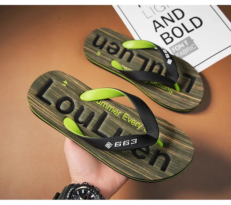 Men High Quality Brand Hot Sale Flip Flops Beach Slippers - MSL50258