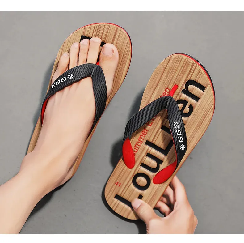 Men High Quality Brand Hot Sale Flip Flops Beach Slippers - MSL50258