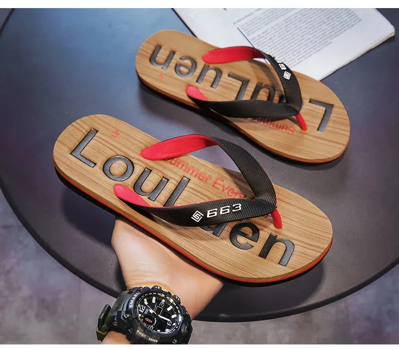 Men High Quality Brand Hot Sale Flip Flops Beach Slippers - MSL50258