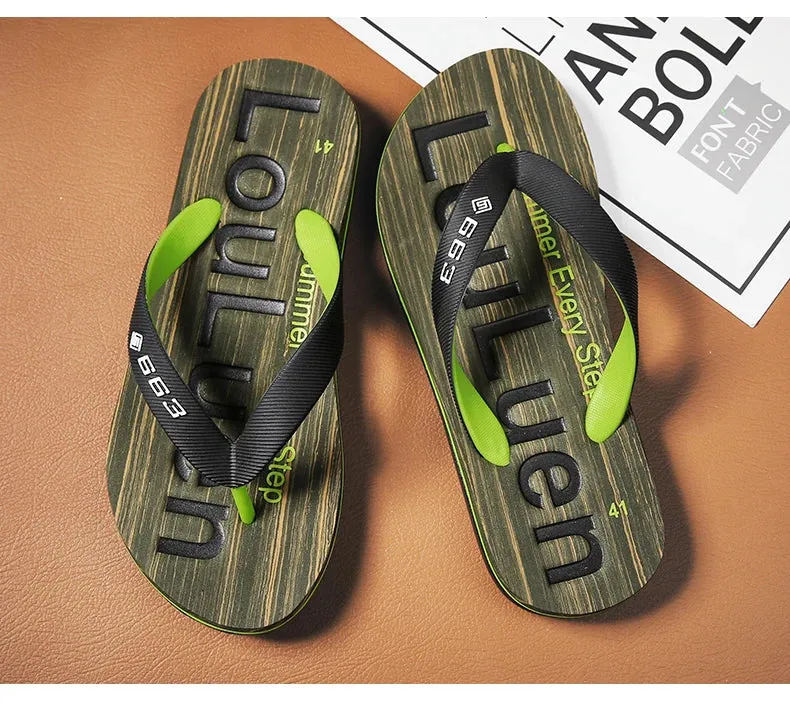 Men High Quality Brand Hot Sale Flip Flops Beach Slippers - MSL50258