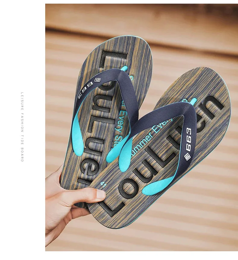 Men High Quality Brand Hot Sale Flip Flops Beach Slippers - MSL50258