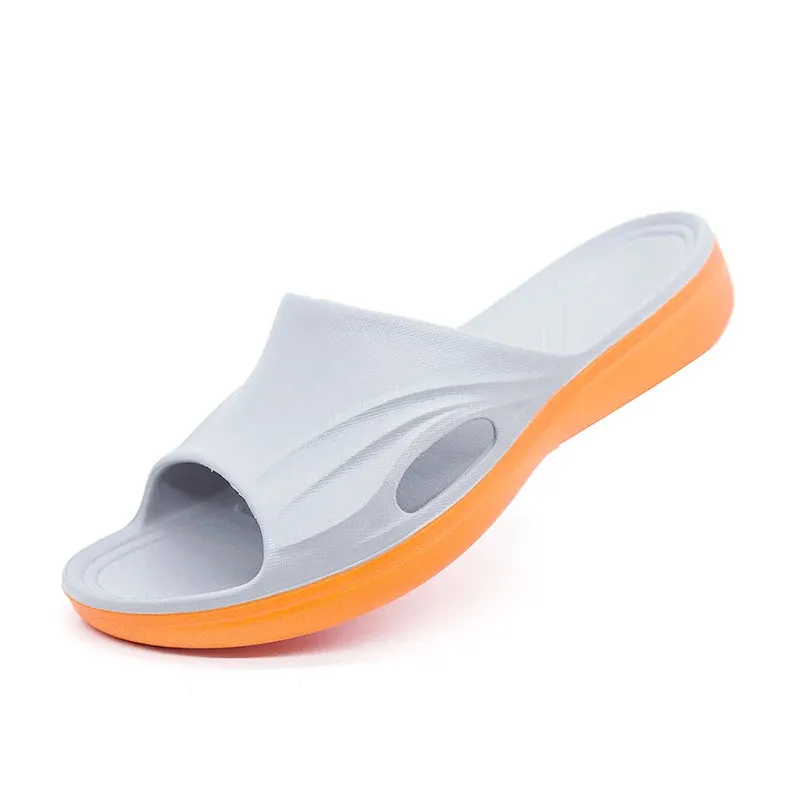 Men Slippers Summer Soft Footwear Fashion Male Water Shoes Slides Outdoor Rubber Flat Men Sandals - MSL50254