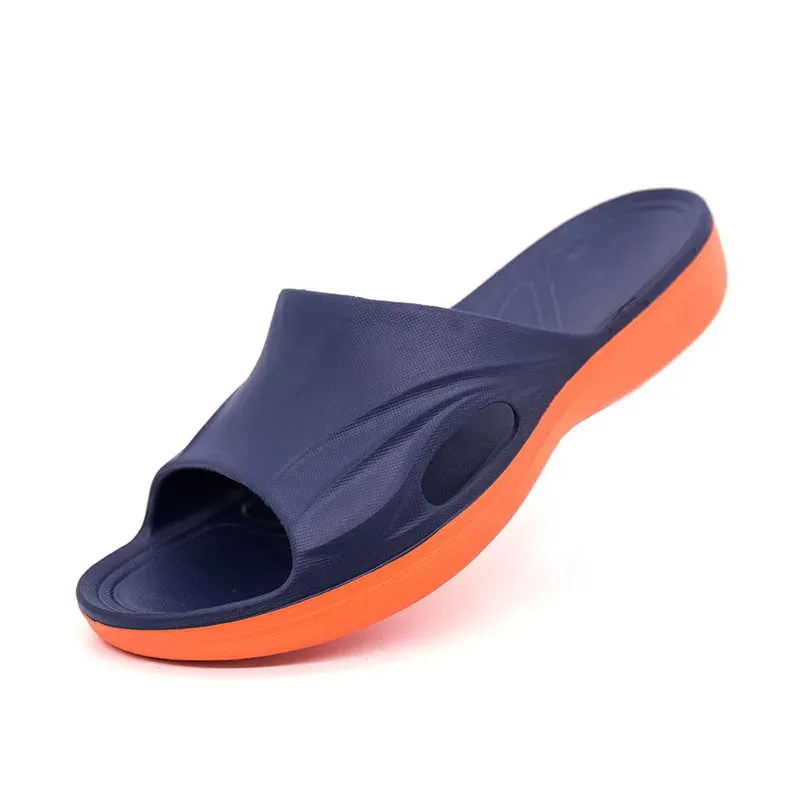 Men Slippers Summer Soft Footwear Fashion Male Water Shoes Slides Outdoor Rubber Flat Men Sandals - MSL50254