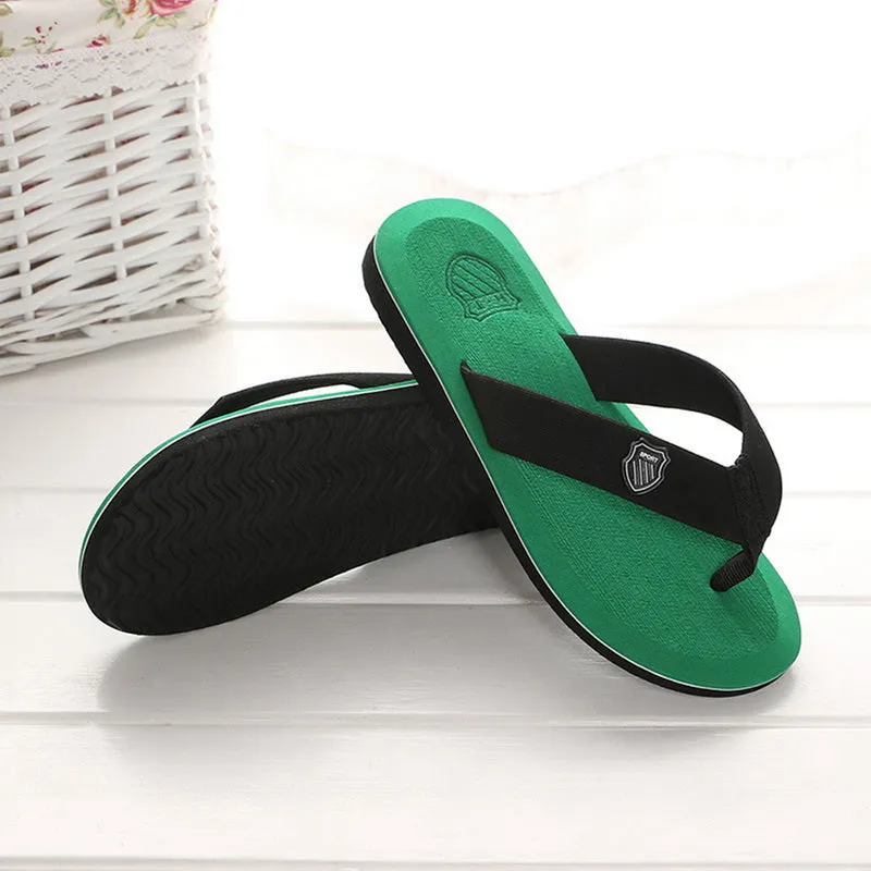 Men Summer Flip Flops Beach Slippers Sandals Non-Slip Home Indoor House Anti-Slip Slippers - MSL50255