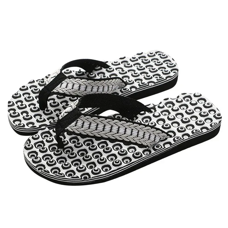 Men Summer Flip Flops Beach Slippers Sandals Non-Slip Home Indoor House Anti-Slip Slippers - MSL50255