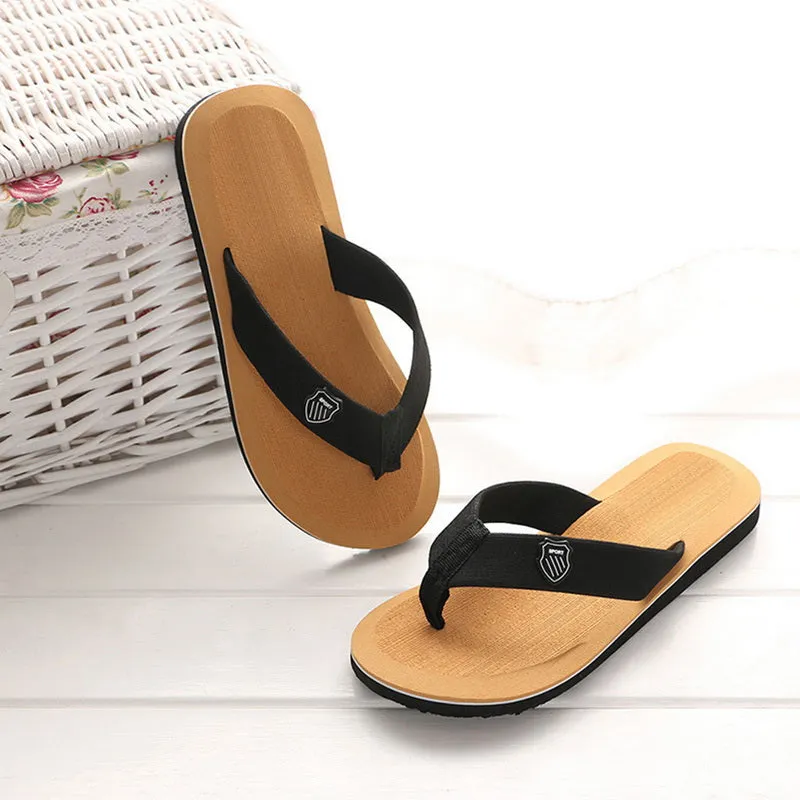 Men Summer Flip Flops Beach Slippers Sandals Non-Slip Home Indoor House Anti-Slip Slippers - MSL50255