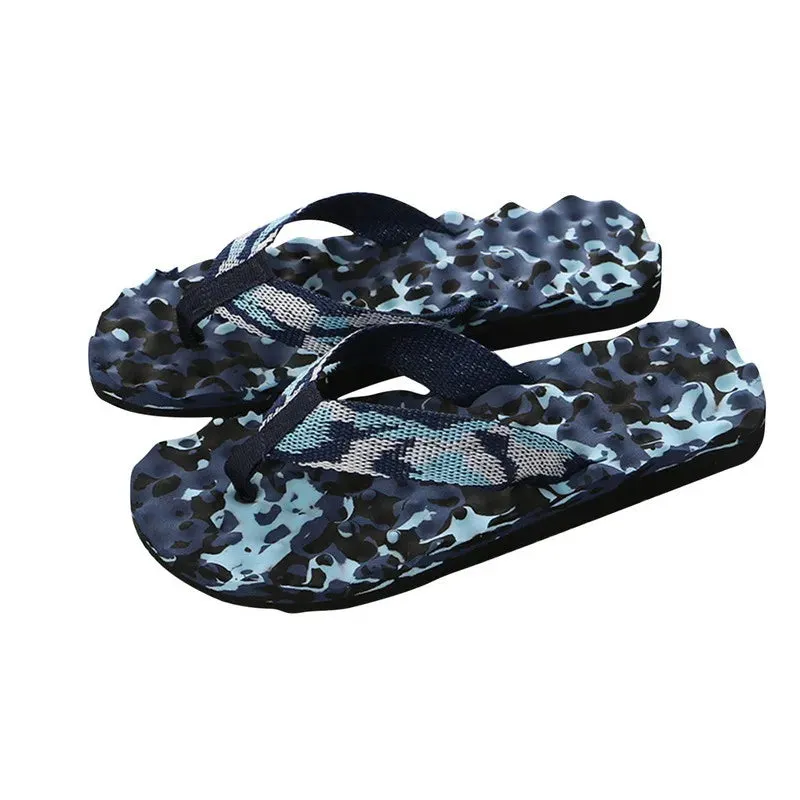 Men Summer Flip Flops Beach Slippers Sandals Non-Slip Home Indoor House Anti-Slip Slippers - MSL50255