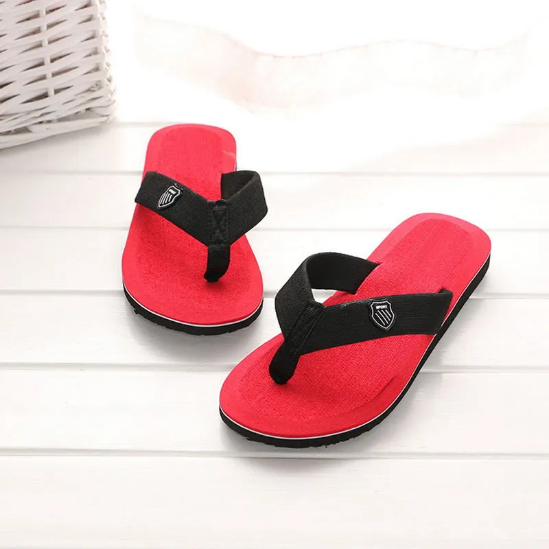 Men Summer Flip Flops Beach Slippers Sandals Non-Slip Home Indoor House Anti-Slip Slippers - MSL50255