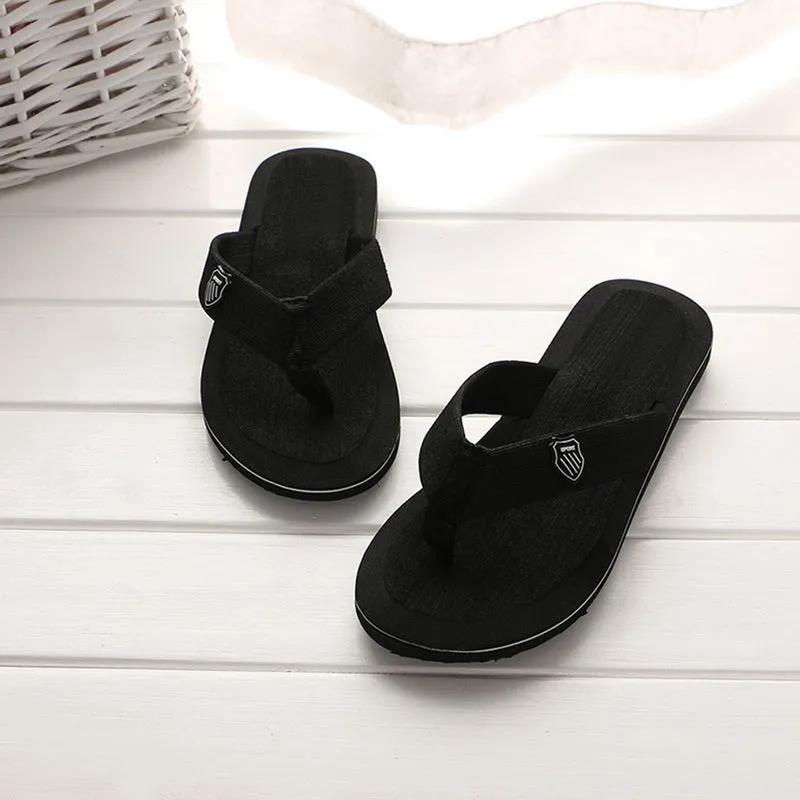 Men Summer Flip Flops Beach Slippers Sandals Non-Slip Home Indoor House Anti-Slip Slippers - MSL50255