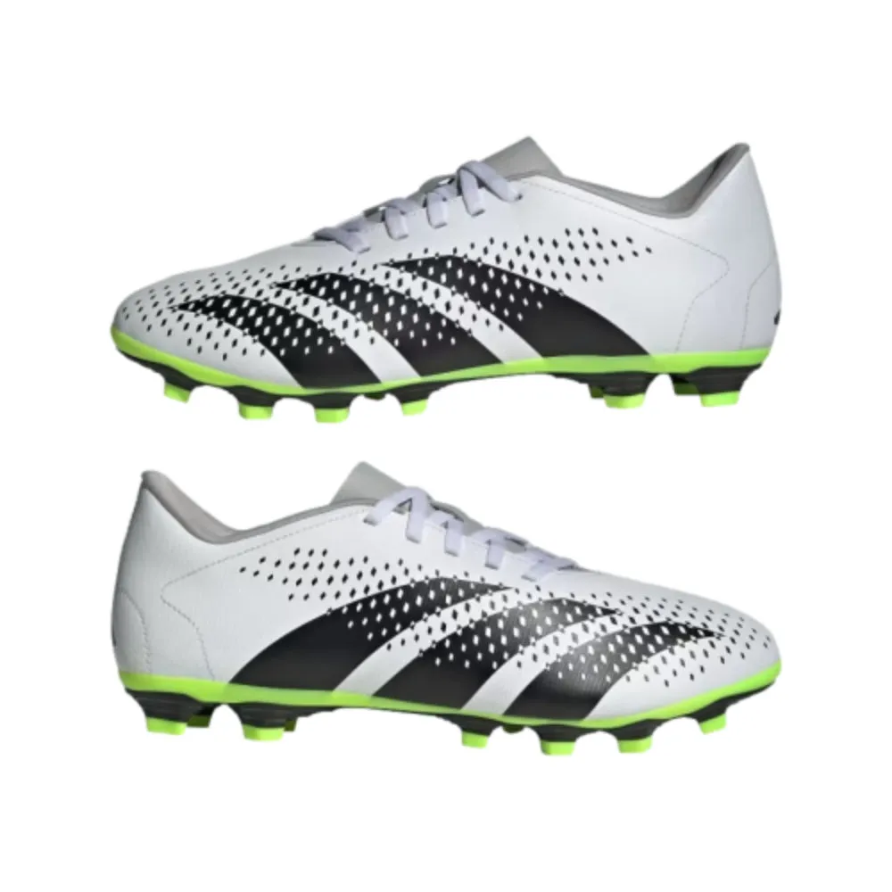 Men's Predator Accuracy.4 Flexible Ground Football Shoe (White/Black/Lemon)