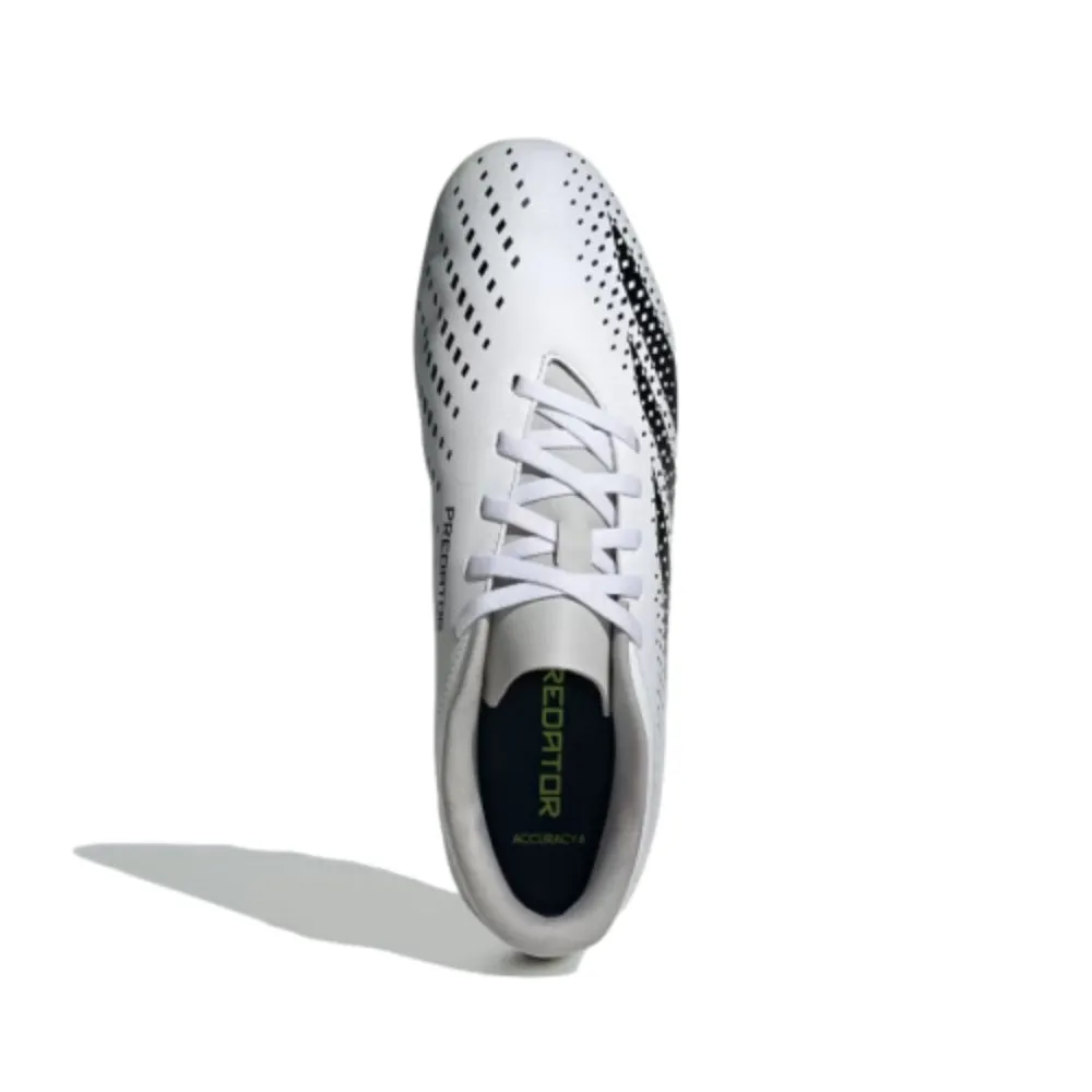 Men's Predator Accuracy.4 Flexible Ground Football Shoe (White/Black/Lemon)