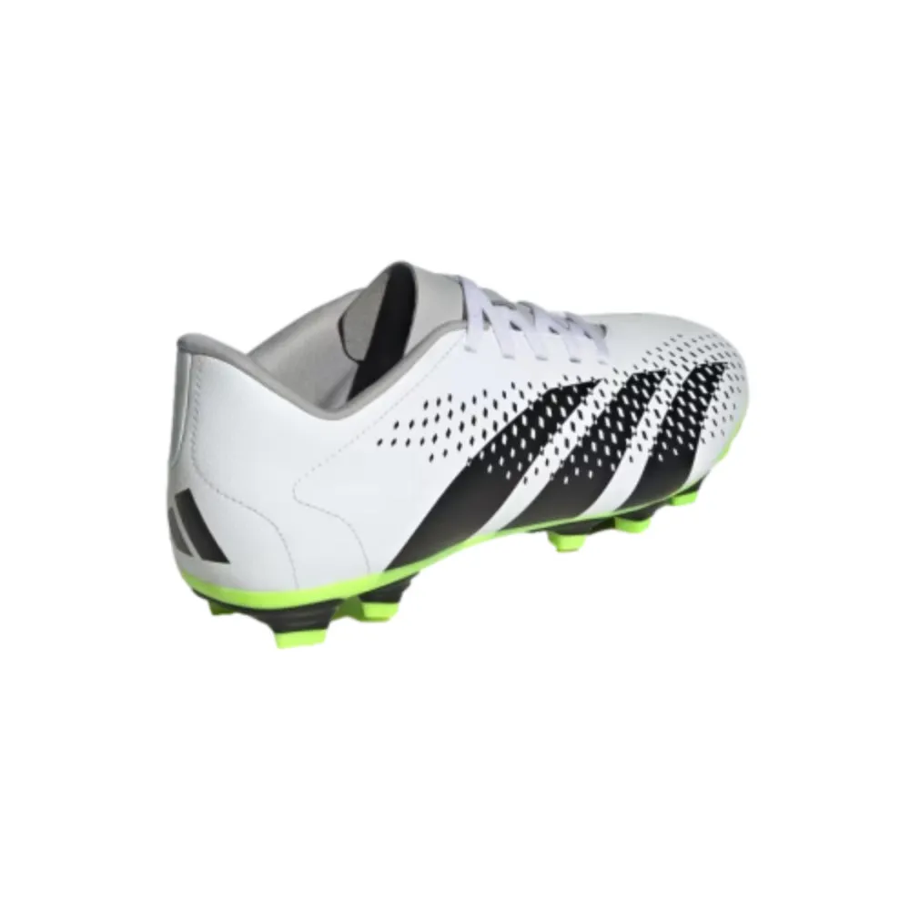 Men's Predator Accuracy.4 Flexible Ground Football Shoe (White/Black/Lemon)