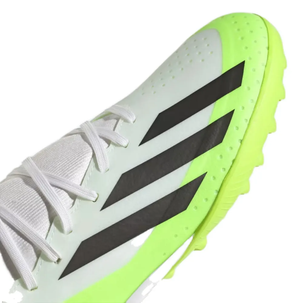 Men's X Crazyfast.3 Turf Football Shoe (Cloud White/Core Black/Lucid Lemon)