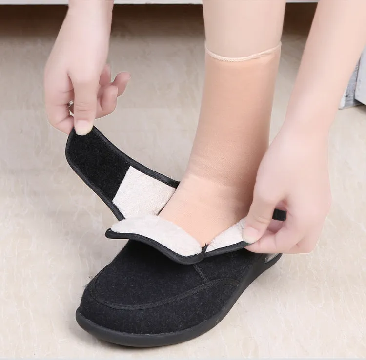 Owlkay Plus Size Wide Diabetic Shoes For Swollen Feet Width Shoes-NW013Y