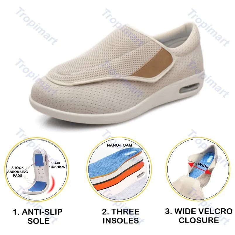 Owlkay Plus Size Wide Diabetic Shoes For Swollen Feet Width Shoes-NW025-2