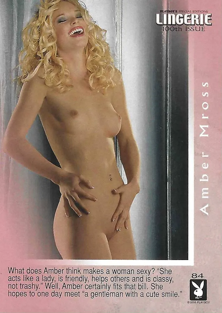 Playboy's Special Editions Lingerie 100th Issue #84 Amber Mross