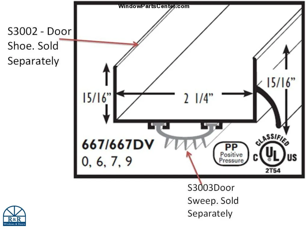 S3003 - Door Sweep Only